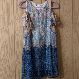 Cute off semi off shoulder summer dress